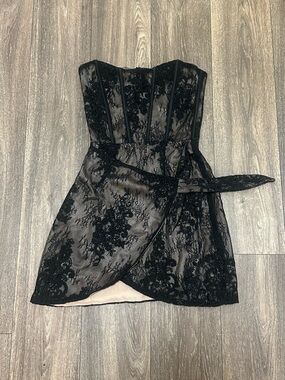 royal blue strapless prom dresses Beaded Long – luladress Black Lace Black Dresses Size(<a href=